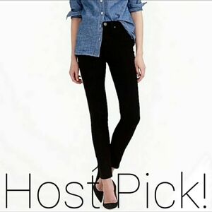 J. Crew Black Ankle Toothpick Jeans Size 27 Skinny Fitted Neutral Classic EUC